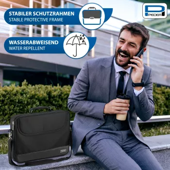 PEDEA BLACKLINE Notebook Bag 15,6 inch (39,6 cm) Black