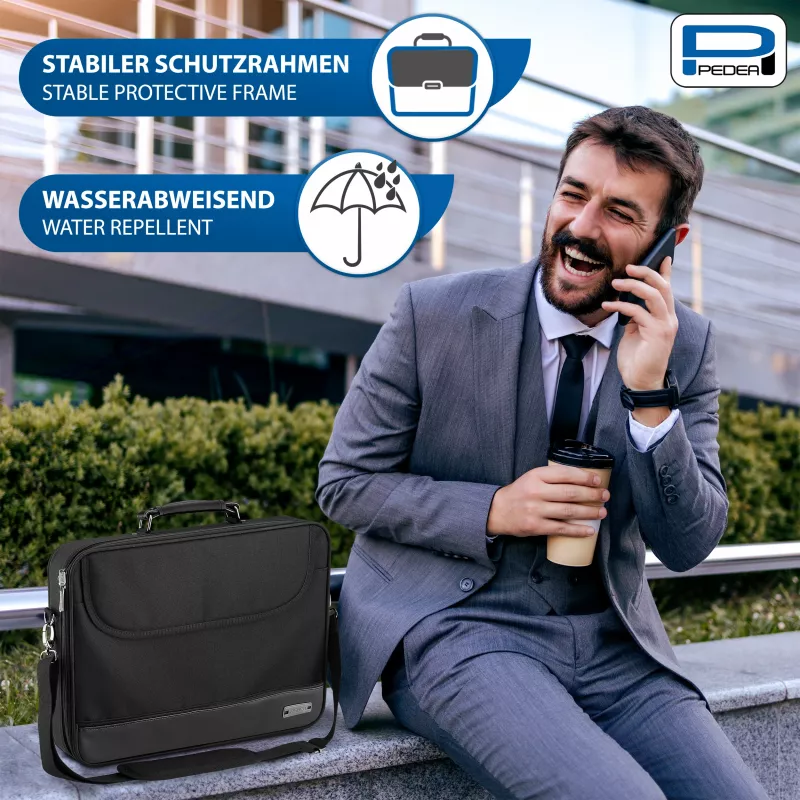 PEDEA Blackline Notebook Bag 17,3 inch (43,9 cm) - Juoda