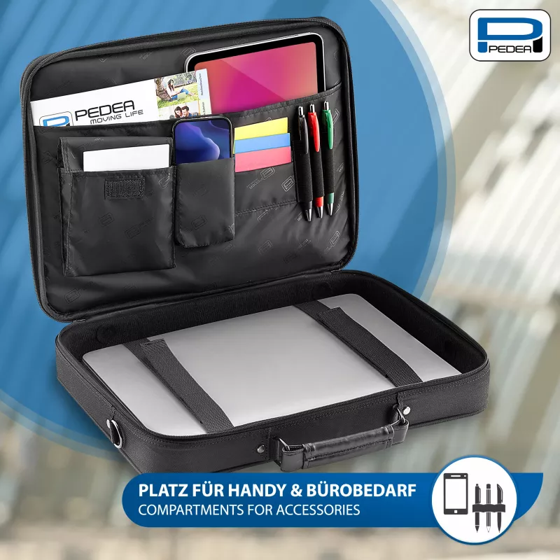 PEDEA Blackline Notebook Bag 17,3 inch (43,9 cm) - Juoda