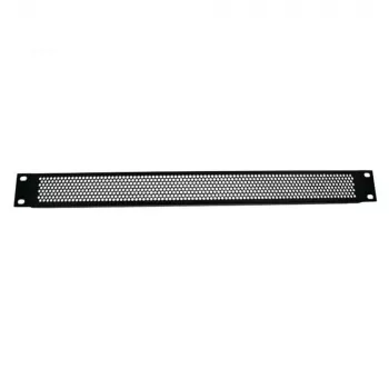 Adam Hall 87221 VR 19 inch 1U vėdinimo panelė su apvaliomis skylutėmis - juoda