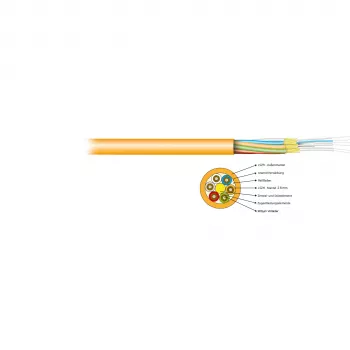 EFB Electronics I-V(ZN)HH 8E 9/125 OS2 Breakout Cable 2,8 mm Yellow