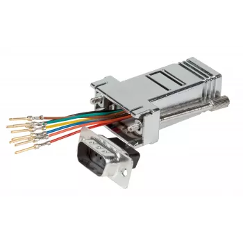 EFB Electronics tinklo adapteris – DB-9 (M) į RJ-45 (F) – RS-232 serijinis į Ethernet adapteris – juodas