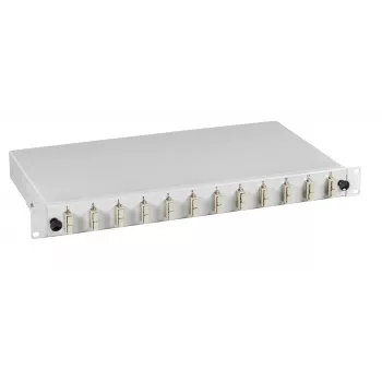 EFB Elektronik ECOFIBER Fiber Optic Cable Organizer - 1U - 19 inch - RAL 7035 Light Grey