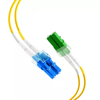 EFB Elektronik Šviesolaidinis Jungiamasis Laidas LC/APC Vienmodis OS2 20 m Geltonas