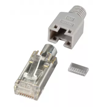 HIROSE RJ45 Stecker STP TM11 Grey 100 Pieces Cat. 5e - H7540.12-100