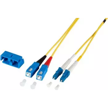 EFB Elektronik O0360.30 Duplex Jumper LC-SC 9/125µm OS2 LSZH Geltona 2,0mm 30m