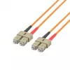EFB Elektronik ECOFIBER šviesolaidinis tinklo kabelis su SC daugiamodėmis (M) jungtimis