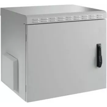 EFB Electronics 19 inch Sieninis Skydas IP55, 12U, Plieninės Durys, Gylis 600 mm, RAL 7035 Šviesiai Pilka