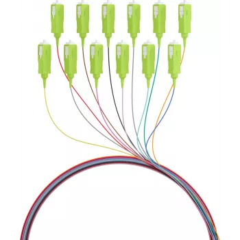 EFB Elektronik Fibre Pigtail SC 50/125 OM5, 12-Colour Set, 2m