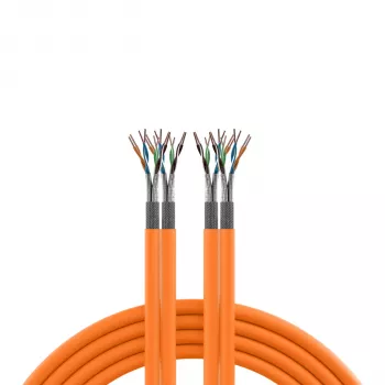 EFB Elektronik INFRALAN Cat.7 1000 AWG23 S/FTP 2x4P CPR Eca Orange 25m
