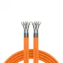 EFB Elektronik INFRALAN Cat.7 1000 AWG23 S/FTP 2x4P CPR Eca Orange 25m