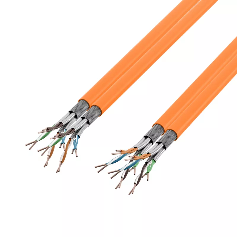 EFB Elektronik INFRALAN Cat.7 1000 AWG23 S/FTP 2x4P CPR Eca Orange 25m