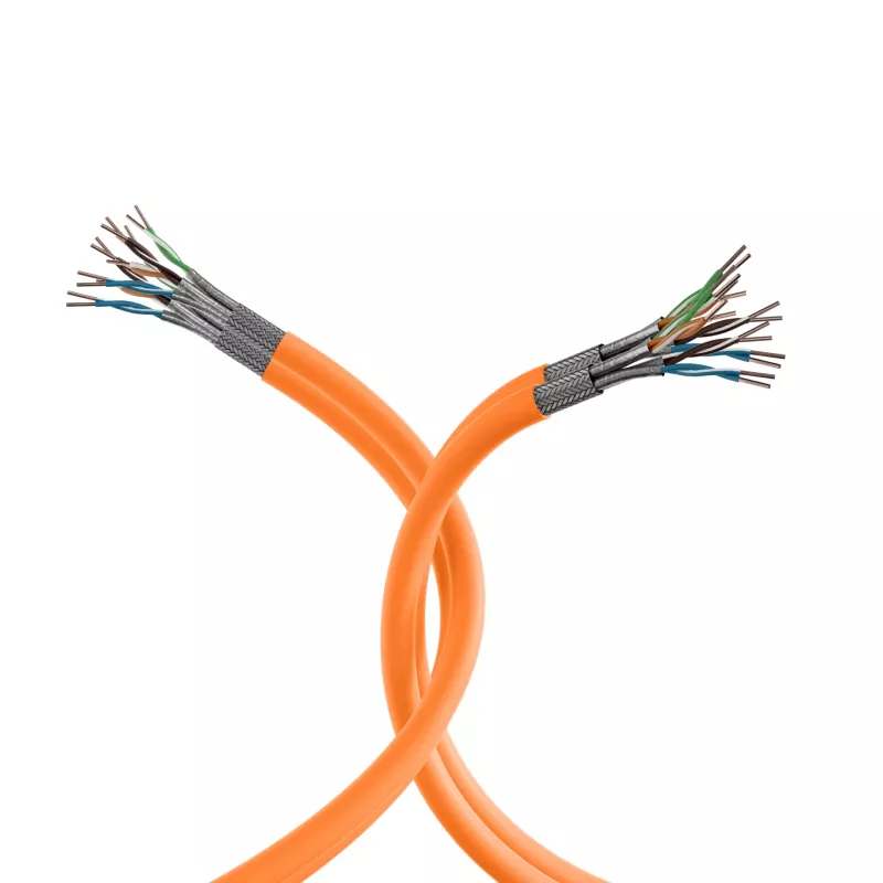 EFB Elektronik INFRALAN Cat.7 1000 AWG23 S/FTP 2x4P CPR Eca Orange 25m