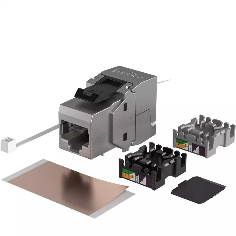 EFB Elektronik RJ45 Keystone Cat.6A ClassEA Component 12-Pack - Ethernet - Power over Ethernet