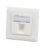 EFB Elektronik 1 prievado rėmelių rinkinys RAL 9010, skirtas visiems INFRALAN Keystone moduliams, 1-Port