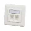 EFB Elektronik 1 prievado rėmelių rinkinys RAL 9010, skirtas visiems INFRALAN Keystone moduliams, 1-Port
