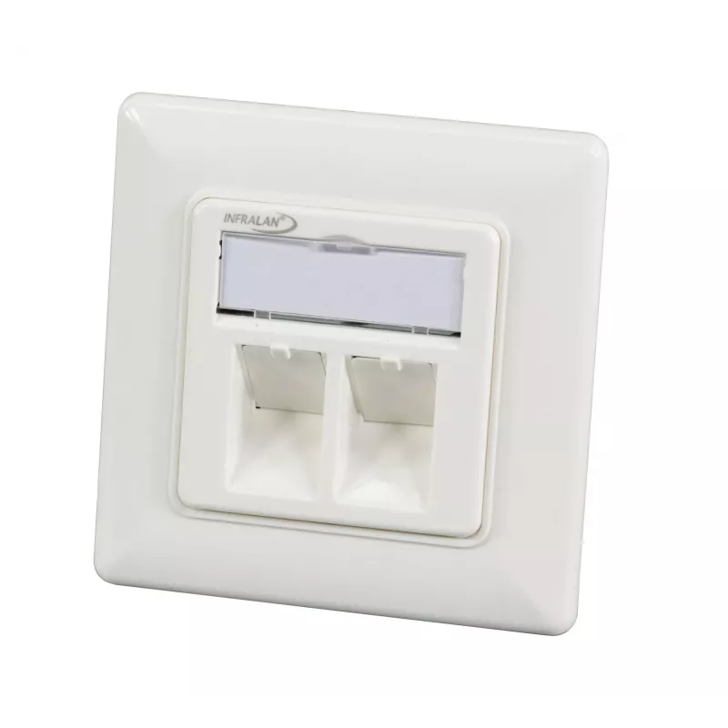 EFB Elektronik 1 prievado rėmelių rinkinys RAL 9010, skirtas visiems INFRALAN Keystone moduliams, 1-Port