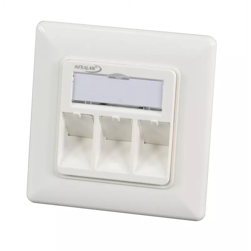EFB Elektronik 1 prievado rėmelių rinkinys RAL 9010, skirtas visiems INFRALAN Keystone moduliams, 1-Port