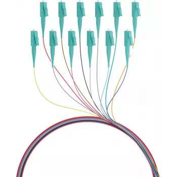 EFB Elektronik Fibre Pigtail LC 50/125 OM3 12-Colour Set 2m - Kabelių/Adapterių Rinkinys - Daugiamodis