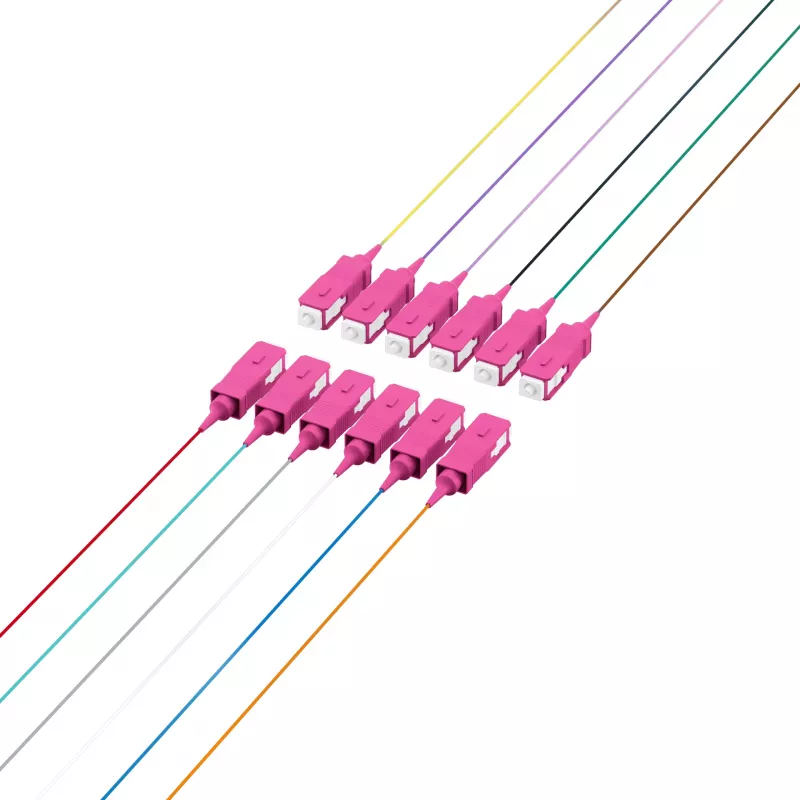 EFB Electronics Fibre Pigtail SC 50/125 OM4 12-Colour Set 2m