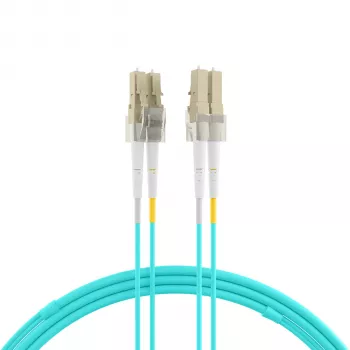 EFB Elektronik IPL-DF-LCULCU-3-0050 Skaidulinis optinis jungiamasis laidas, 0,5 m, OM3, LC/UPC į LC/UPC, Duplex, LSZH, Aqua