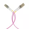 EFB Elektronik IPL-DF-LCULCU-4-0050 Skaidulinio optinio laido jungiamasis kabelis, 0,5 m, OM4, LC Duplex, Aqua