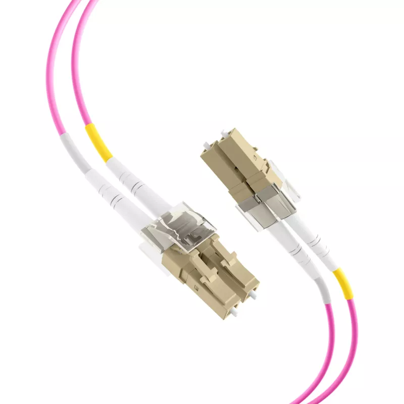 EFB Elektronik IPL-DF-LCULCU-4-0050 Skaidulinio optinio laido jungiamasis kabelis, 0,5 m, OM4, LC Duplex, Aqua