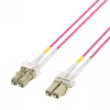 EFB Elektronik IPL-DF-LCULCU-4-0050 Skaidulinio optinio laido jungiamasis kabelis, 0,5 m, OM4, LC Duplex, Aqua