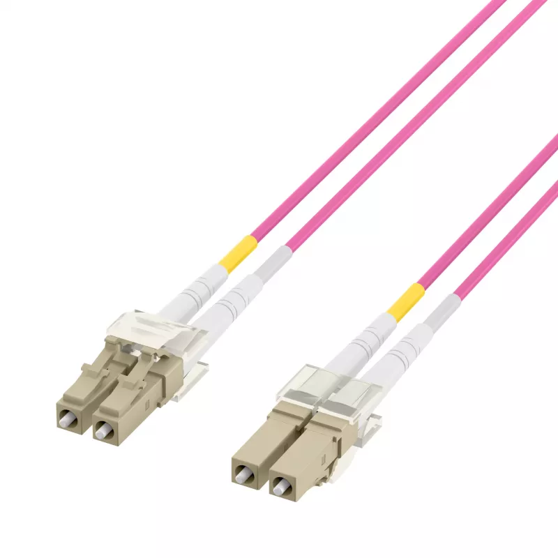 EFB Elektronik IPL-DF-LCULCU-4-0050 Skaidulinio optinio laido jungiamasis kabelis, 0,5 m, OM4, LC Duplex, Aqua