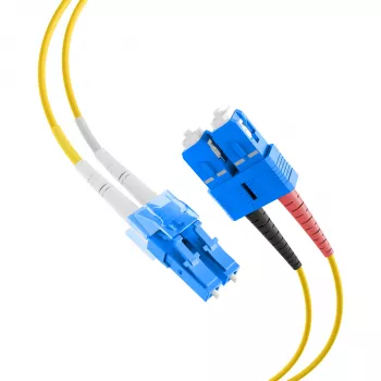 EFB Elektronik IPL-DF-LCUSCU-2-0050 OS2 Duplex Patch Cable LC/UPC to SC/UPC 0,5 m Yellow LSZH