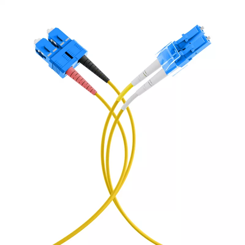 EFB Elektronik IPL-DF-LCUSCU-2-0050 OS2 Duplex Patch Cable LC/UPC to SC/UPC 0,5 m Yellow LSZH