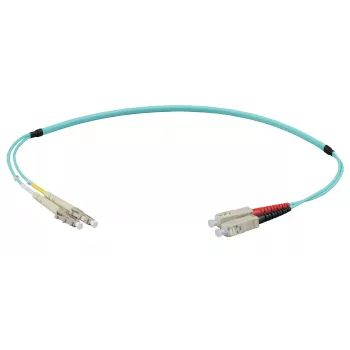 EFB Elektronik IPL-DF-LCUSCU-3-0200 Skaidulinis šuoliukas 2 m OM3 LC-SC