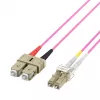 EFB Elektronik IPL-DF-LCUSCU-4-0050 Duplex Fiber Optic Patch Cable OM4 LC/SC 0,5 m Aqua