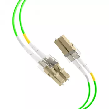 EFB Electronics IPL-DR-LCULCU-5-0050 Skaidulinis šuolis, OM5, LC/UPC į LC/UPC, 0,5 m, LSZH, šviesiai žalia