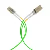 EFB Electronics IPL-DR-LCULCU-5-0050 Skaidulinis šuolis, OM5, LC/UPC į LC/UPC, 0,5 m, LSZH, šviesiai žalia