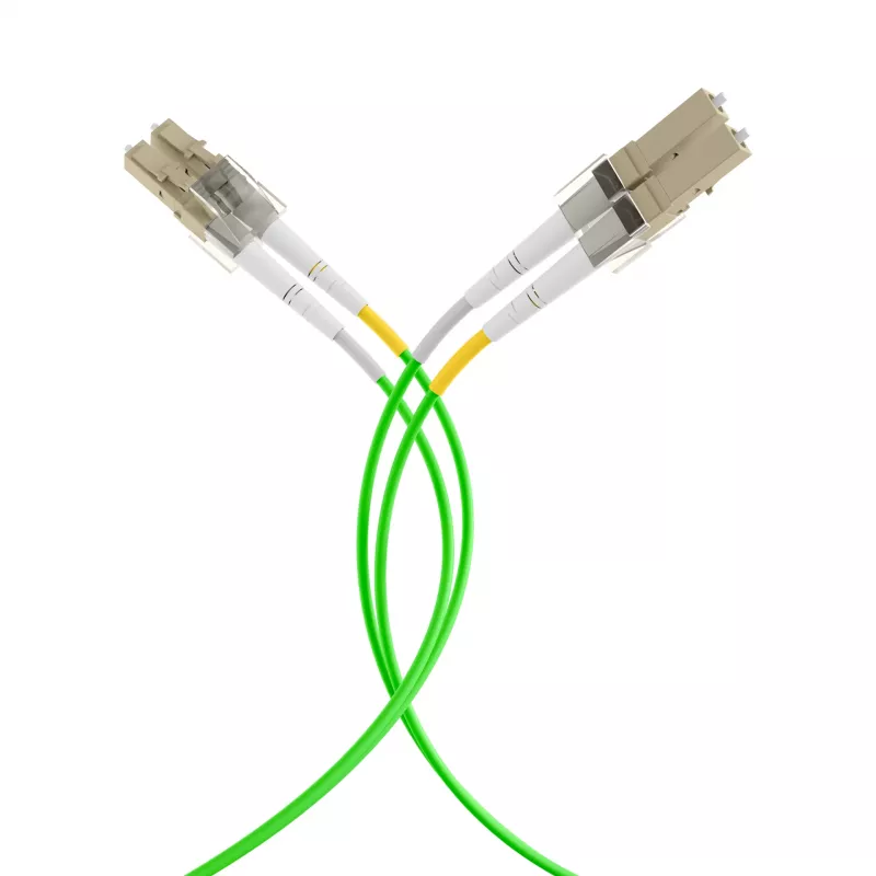 EFB Elektronik IPL-DR-LCULCU-5-1000 Duplex Patch Cable OM5 LC/UPC to LC/UPC 10 m LSZH Lime Green