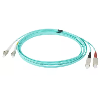 EFB Elektronik IPL-DR-LCUSCU-3-0300 Šviesolaidinis jungiamasis laidas, 3 m, OM3, LC–SC, dupleksas, žydras