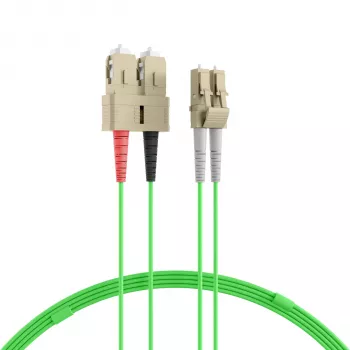EFB Elektronik IPL-DR-LCUSCU-5-0500 Šviesolaidinis jungiamasis kabelis, OM5, LC-SC, 5 m, LSZH, šviesiai žalias