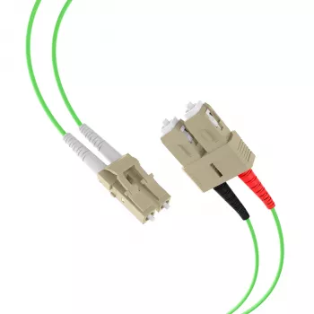 EFB Elektronik IPL-DR-LCUSCU-5-0500 Šviesolaidinis jungiamasis kabelis, OM5, LC-SC, 5 m, LSZH, šviesiai žalias