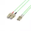 EFB Elektronik IPL-DR-LCUSCU-5-0500 Šviesolaidinis jungiamasis kabelis, OM5, LC-SC, 5 m, LSZH, šviesiai žalias