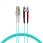 EFB Elektronik O0313.35 35 m OM3 šviesolaidinis jungiamasis laidas, LC-ST, duplex, LSZH, aqua