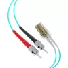 EFB Elektronik O0313.35 35 m OM3 šviesolaidinis jungiamasis laidas, LC-ST, duplex, LSZH, aqua