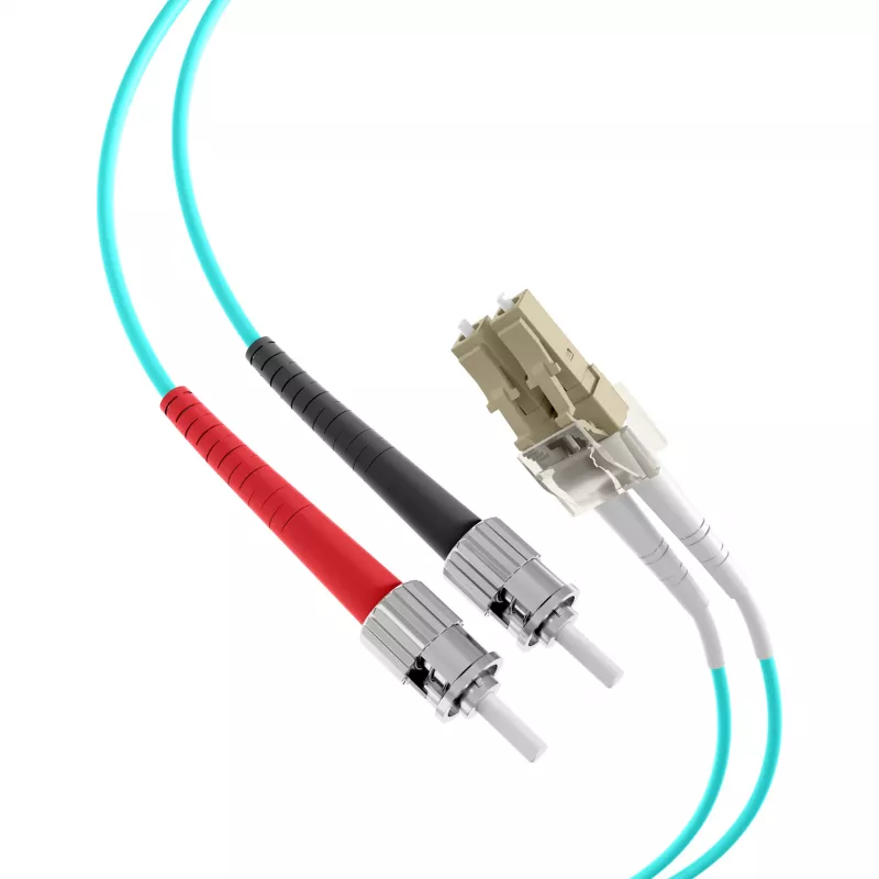 EFB Elektronik O0313.35 35 m OM3 šviesolaidinis jungiamasis laidas, LC-ST, duplex, LSZH, aqua