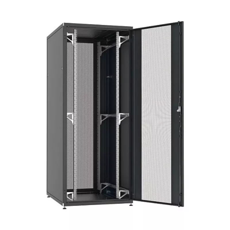 EFB Elektronik PRO 42U 19 colių serverio spinta, tinklo spinta, Jet Black RAL 9005, 800x1000 mm