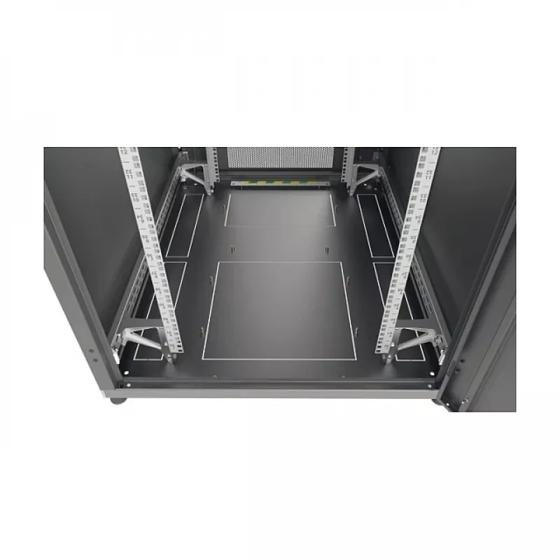 EFB Elektronik PRO 42U 19 colių serverio spinta, tinklo spinta, Jet Black RAL 9005, 800x1000 mm