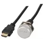 EFB Elektronik IP67 HDMI montuojamas į skydelį lizdas, M25, HDMI A-A lizdas-kištukas, serviso jungtis, apsauginė virvelė, 1,0 m