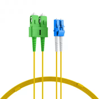 EFB Elektronik Duplex Jumper LC-SC/APC 9/125µm OS2 LSZH Yellow 2,0mm 35m