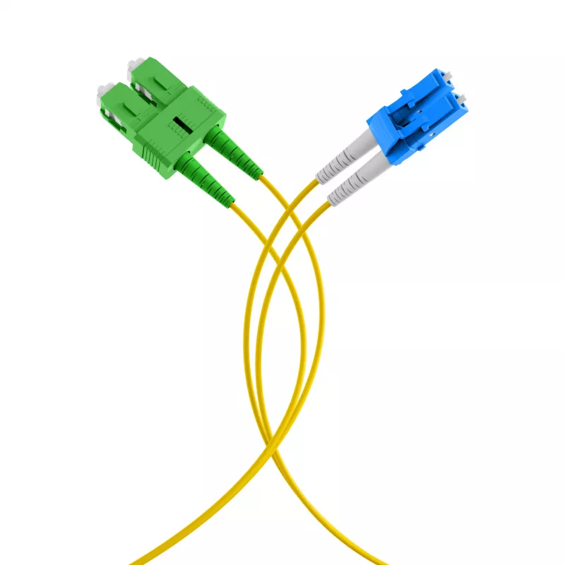 EFB Elektronik Duplex Jumper LC-SC/APC 9/125µm OS2 LSZH Yellow 2,0mm 35m