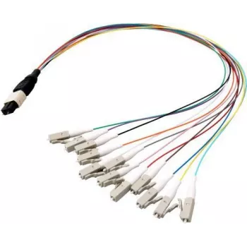 EFB Elektronik MTPM08LCOM3-0.4 MTP į LC vėdinimo kabelis, OM3, LSZH, Aqua, 0,4 m