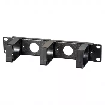EFB Elektronik 10 inch 1U Cable Management Panel, Jet Black (RAL 9005)